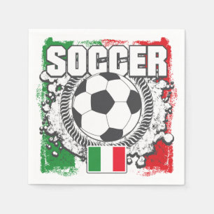 Serviettes En Papier Le football Italie