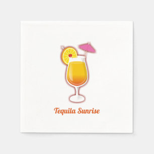 Serviettes En Papier Le lever du soleil de Tequila