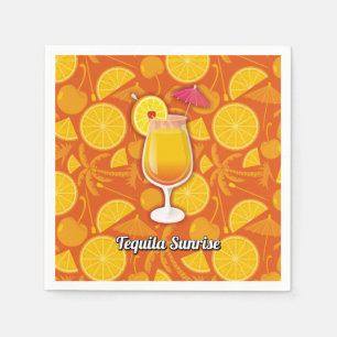 Serviettes En Papier Le lever du soleil de Tequila