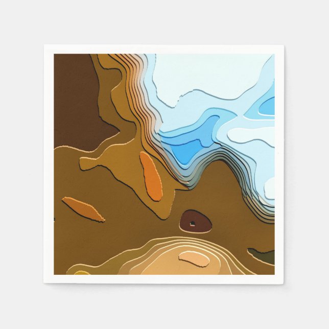 SERVIETTES EN PAPIER LE SENTIER MONTAGNEL (Devant)