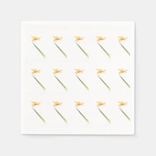 Serviettes En Papier Les libellules d'aile jaune tout autour
