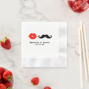 Serviettes En Papier Lèvres et serviettes de moustache
