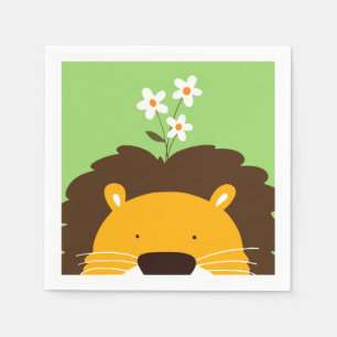 Serviettes En Papier Lion
