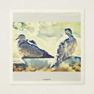 Serviettes en papier Love Dove