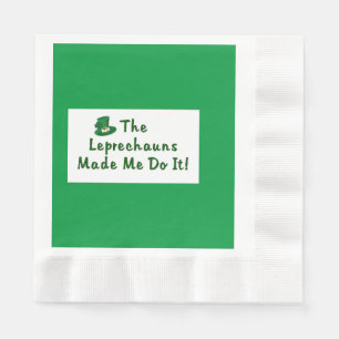 Serviettes En Papier Lutins irlandais