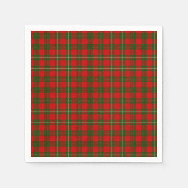 Serviettes En Papier MacGregor Tartan (Devant)