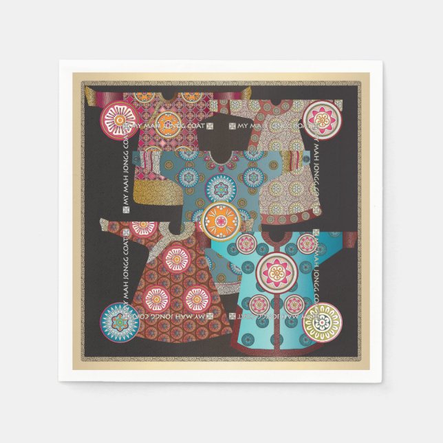 Serviettes En Papier Mah Jongg Coat (Devant)