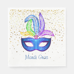 Serviettes en papier Mardi Gras