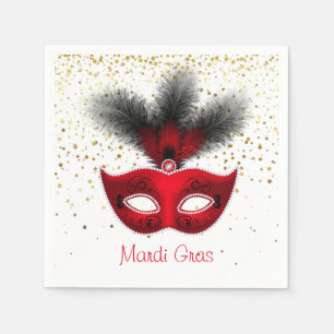 Serviettes en papier Mardi Gras