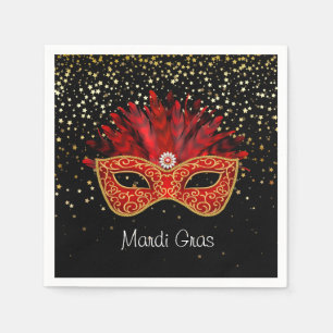 Serviettes en papier Mardi Gras
