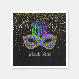 Serviettes en papier Mardi Gras