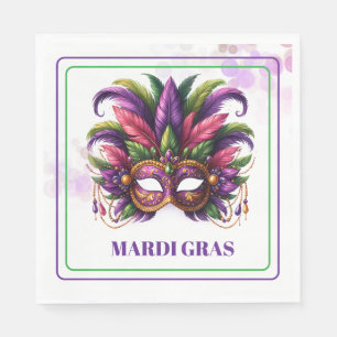 Serviettes en papier Mardi Gras