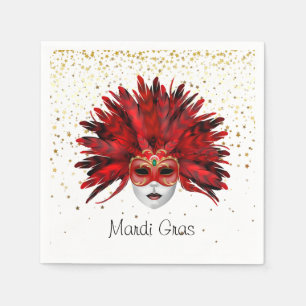 Serviettes en papier Mardi Gras