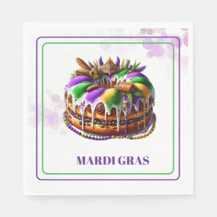 Serviettes en papier Mardi Gras