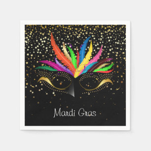 Serviettes en papier Mardi Gras