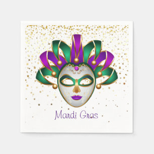 Serviettes en papier Mardi Gras