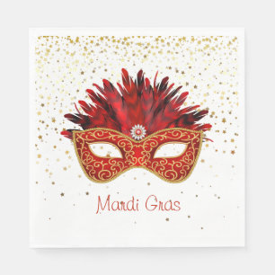 Serviettes en papier Mardi Gras
