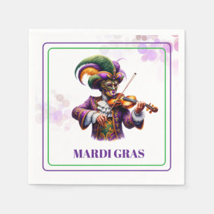 Serviettes en papier Mardi Gras