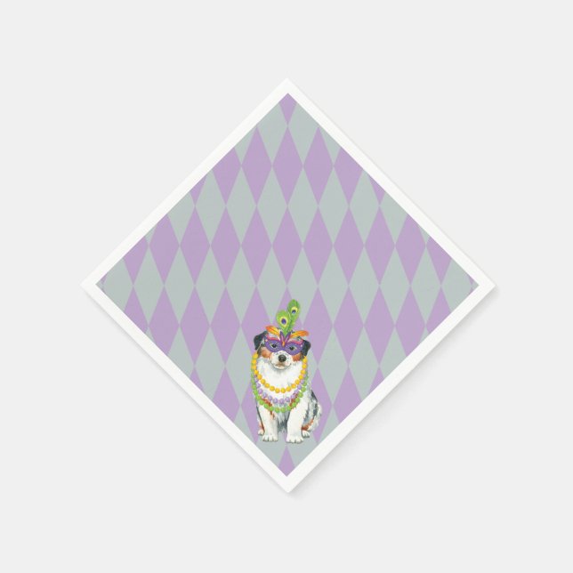 Serviettes En Papier Mardi Gras Aussie (Coin)