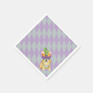 Serviettes En Papier Mardi Gras Frenchie