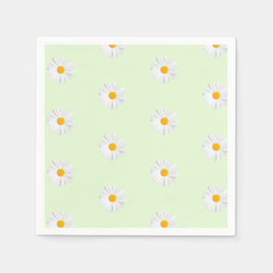 Serviettes En Papier marguerite blanche
