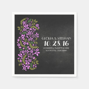 serviettes en papier mariage à plateau-calcaire fl
