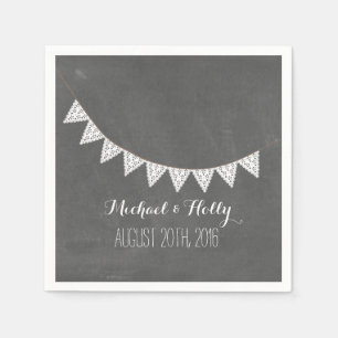 Serviettes En Papier Mariage à soudage Eyelet inspiré par le tableau de