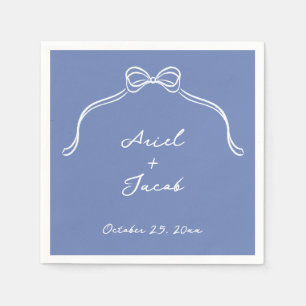 Serviettes en papier Mariage Bow, Cocktail Standar
