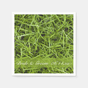 Serviettes En Papier Mariage de Jardin vert