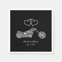 Mariage de motards aux coeurs d'argent et motos