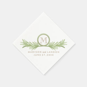 Serviettes En Papier Mariage de plantes de Rosemary Sprigs