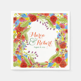 Serviettes En Papier Mariage Fiesta