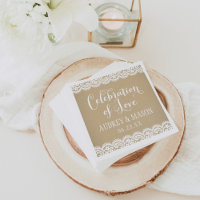 Mariage Kraft Rustique Dentelle Célébration de l'A