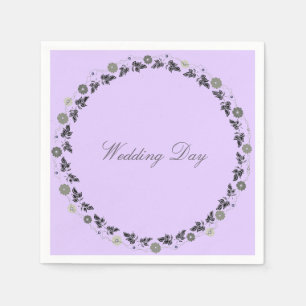Serviettes En Papier Mariage Napkins Lavendar