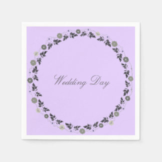 Serviettes En Papier Mariage Napkins Lavendar