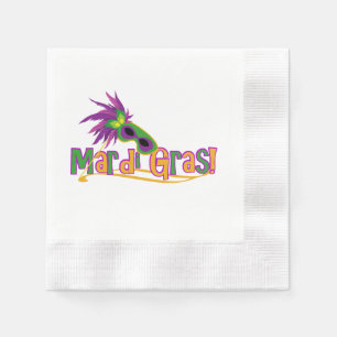 Serviettes En Papier Masque Mardi Gras