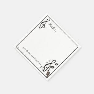 Serviettes En Papier Mélomane