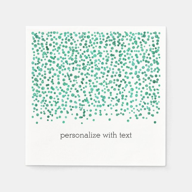 Serviettes En Papier Mint Dazle Confetti (Devant)