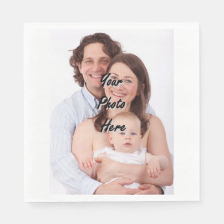 Serviettes En Papier Modèle photo personnalisé