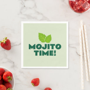 Serviettes en papier Mojito Time pour soirée cockt