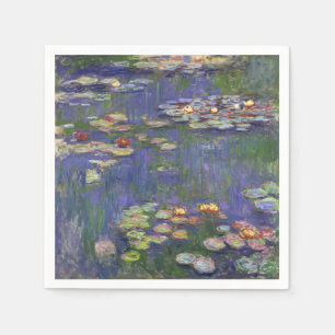 Serviettes En Papier Monet Water Lilies Chef-d'oeuvre Peinture
