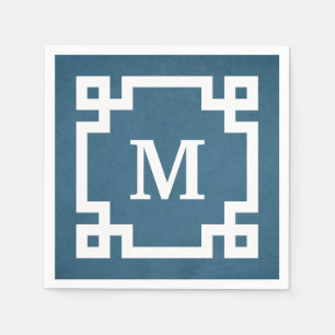 Serviettes En Papier Monogram design