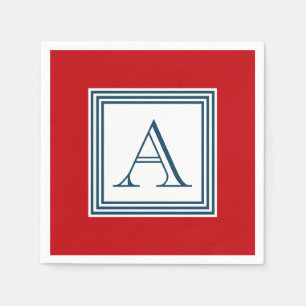 Serviettes En Papier Monogram design