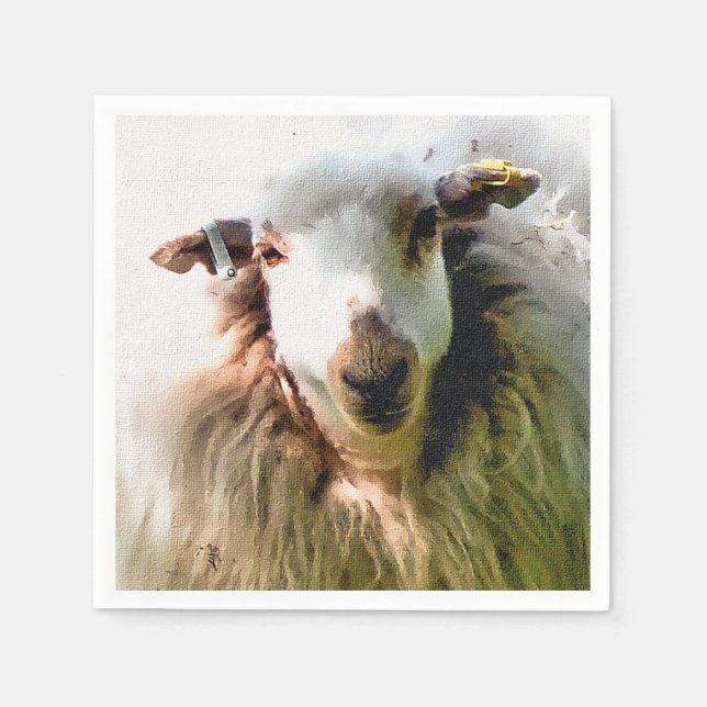 SERVIETTES EN PAPIER MOQUETTE (Devant)