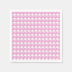 Serviettes en papier - Motif bloc bébé en rose