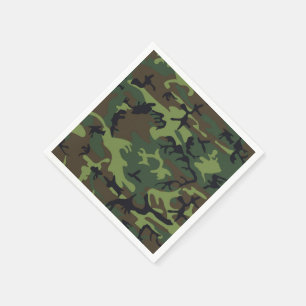 SERVIETTES EN PAPIER MOTIF CAMOFLAUGE