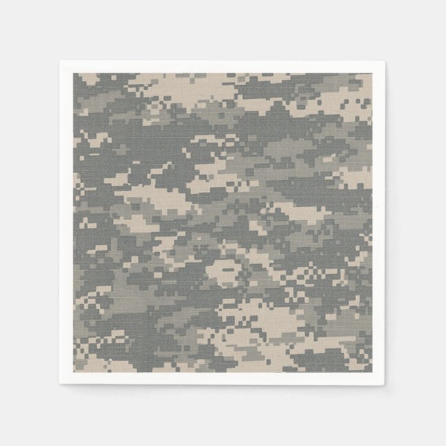 Serviettes En Papier MOTIF Camouflage Camo numérique ARMY ACU (Devant)