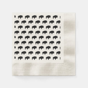 Serviettes En Papier motif de bison