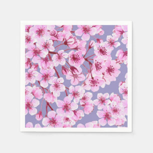 Serviettes En Papier Motif de fleurs de cerisiers