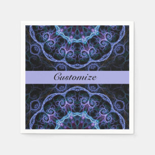 Serviettes En Papier Motif frigorifique bleu et rose 2